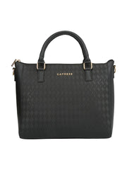 Caprese Maddy Medium Black Tote Bag