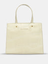 Caprese Mink Tote Small Croco Women'S Office Handbag Beige