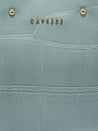 Caprese Mink Tote Small Croco Women'S Office Handbag Mint