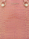 Caprese Miranda Tote Large Croco Womens Office Handbag Pink