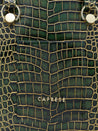 Caprese Miranda Tote Medium Croco Womens Office Handbag Green