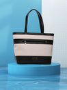 Caprese Marciano Tote Medium Striped Women'S Handbag Black