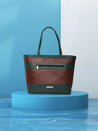 Caprese Marciano Tote Medium Striped Women'S Handbag Green