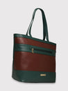 Caprese Marciano Tote Medium Striped Women'S Handbag Green