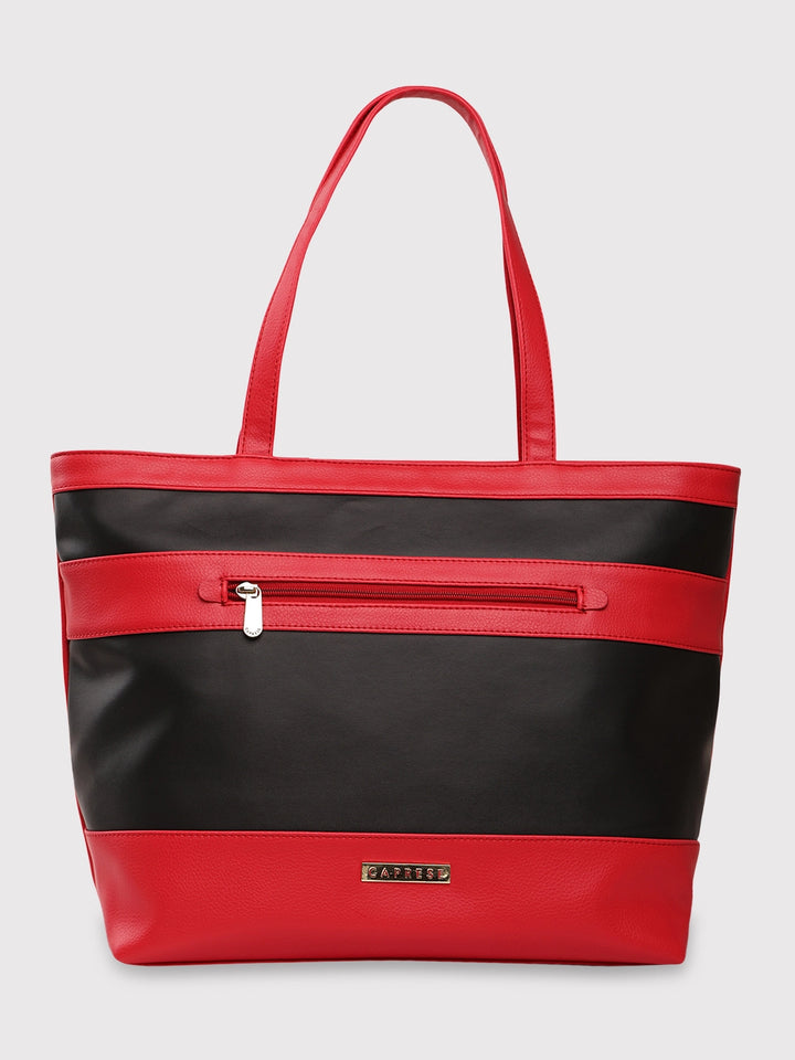 Buy Caprese Marciano Tote Medium Striped Women S Handbag Red Rs 1649 Caprese Bags