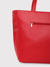 Caprese Marciano Tote Medium Striped Women'S Handbag Red