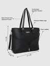 Caprese Marvel Laptop Tote Large Black