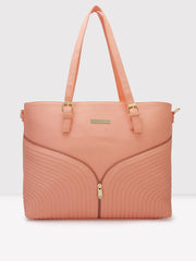 Caprese Marvel Large Coral Laptop Tote Bag