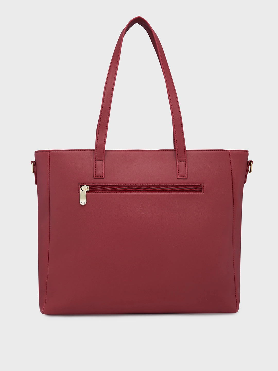 Caprese Mubi Small Maroon Tote Bag - Main Image