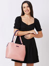 Caprese Pebble Tote Medium Blush / Grape
