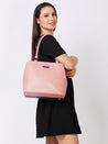 Caprese Pebble Tote Medium Blush / Grape