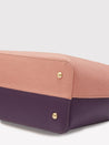 Caprese Pebble Tote Medium Blush / Grape