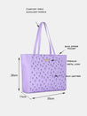 Caprese Pensa Floral Tote Medium Lilac