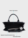 Caprese Pink Cloud Tote Large Women Handbag | Office Handbag Black