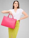 Caprese Pink Cloud Tote Large Women Handbag | Office Handbag Pink