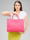 Caprese Pink Cloud Tote Large Women Handbag | Office Handbag Pink
