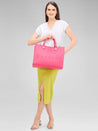 Caprese Pink Cloud Tote Large Women Handbag | Office Handbag Pink