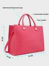 Caprese Pink Cloud Tote Large Women Handbag | Office Handbag Pink