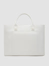 Caprese Pink Cloud Tote Large Women Handbag | Office Handbag White