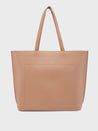 Caprese Pink Cloud Tote Medium Solid Women'S Office Handbag Brown