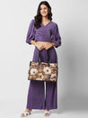 Caprese Poppy Tote Medium Printed Women'S Handbag Olive