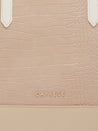 Caprese Rae Tote Medium Croco Womens Office Handbag Beige