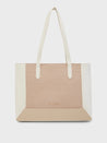 Caprese Rae Tote Medium Croco Womens Office Handbag Beige