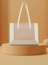 Caprese Rae Tote Medium Croco Womens Office Handbag Beige