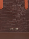 Caprese Rae Tote Medium Croco Womens Office Handbag Brown