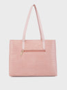 Caprese Rae Tote Medium Croco Womens Office Handbag Pink