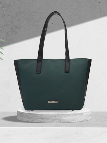 Caprese Rogue Large Teal Tote Bag