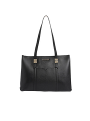 Caprese Roma Large Black Tote Bag