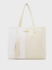 Caprese Sabreen Large Beige Tote Bag