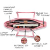 Caprese Sabeena Laptop Tote Large Pink