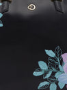 Caprese Shanaya Tote Large Printed Womens Office Handbag Black