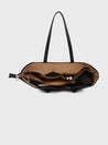 Caprese Shanaya Tote Large Printed Womens Office Handbag Black