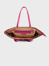 Caprese Shanaya Tote Large Printed Womens Office Handbag Burgundy