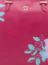 Caprese Shanaya Tote Large Printed Womens Office Handbag Burgundy