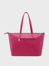Caprese Shanaya Tote Large Printed Womens Office Handbag Burgundy