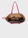 Caprese Shanaya Tote Large Printed Womens Office Handbag Burgundy