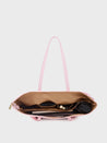 Caprese Shanaya Tote Large Printed Womens Office Handbag Pink