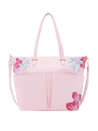 Caprese Shanaya Tote Medium Printed Womens Office Handbag Pink