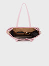 Caprese Shanaya Tote Medium Printed Womens Office Handbag Pink