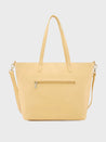 Caprese Shanaya Tote Medium Printed Womens Office Handbag Yellow