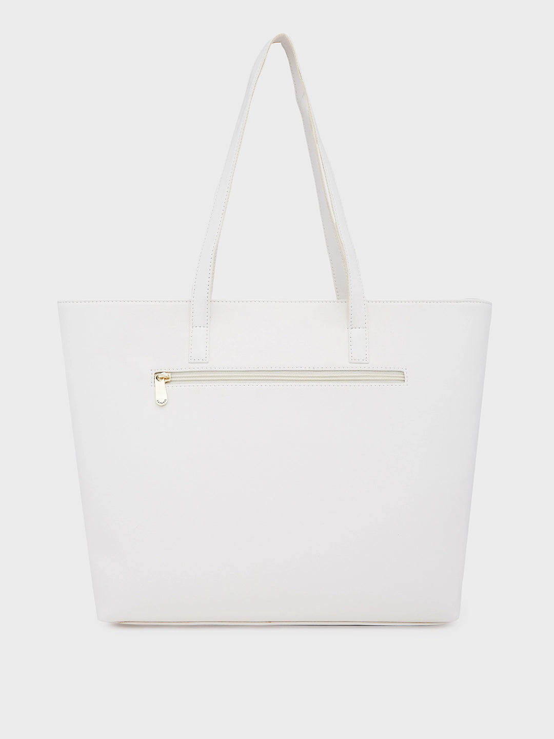 Buy Caprese Sameera Tote Large Off White Laptop Bag @ 1099