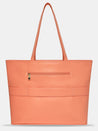 Caprese Snow Laptop Tote Large Printed Women'S Office Handbag Coral