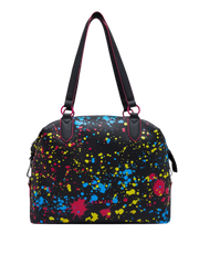 Caprese Splash Large Black Tote