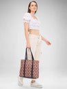 Caprese Susan Tote Large Womens Handbag Orange