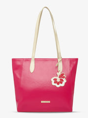 Caprese Sunshine Medium Dark Pink Tote Bag