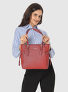 Caprese Tasha Tote Medium Maroon